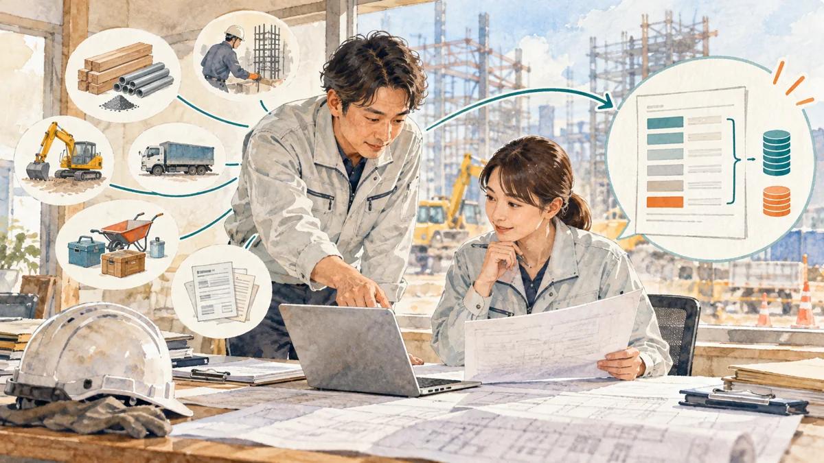 サクミルを検討する業務:案件の作業と費用を事務へつなぐ
