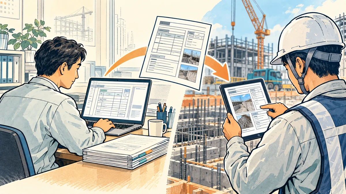 i-Reporterを検討する業務:準備した帳票を圏外でも入力・保存する