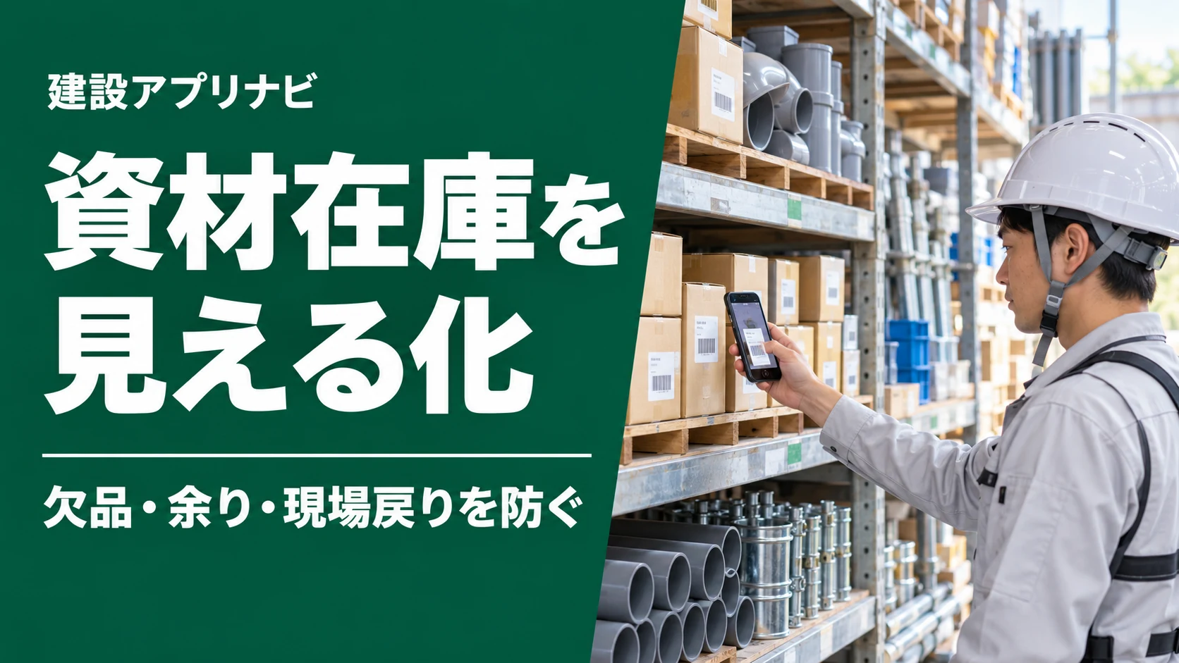 建設業の資材在庫管理アプリ・運用4方式比較｜欠品・引当・現場戻りを整理