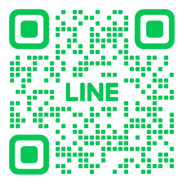 問い合わせ先のLINE公式アカウントを追加するQRコード